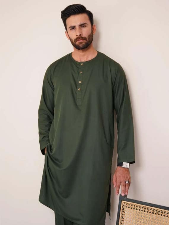 Regular Fit Unstitched Fabric Cotton